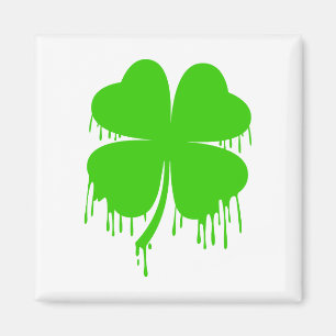 Druppelen vier blad klaver magneet