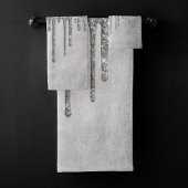 Druppelen Zilverachtige Glitter | Platina Faux Met Bad Handdoek