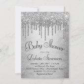 Druppelen Zilverachtige Glitter | Platinum Sparkle Kaart (Voorkant)