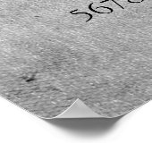 Druppelen Zilverachtige Glitter | Platinum Sweet S Poster (Hoek)