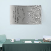 Druppelen Zilverachtige Glitter | Platinum Sweet S Spandoek (Beurs)