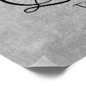 Druppelen Zilveren Glitter | Glanzende zoete diama Poster (Hoek)