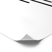 Druppelen zwarte Flash Art schedel Poster (Hoek)