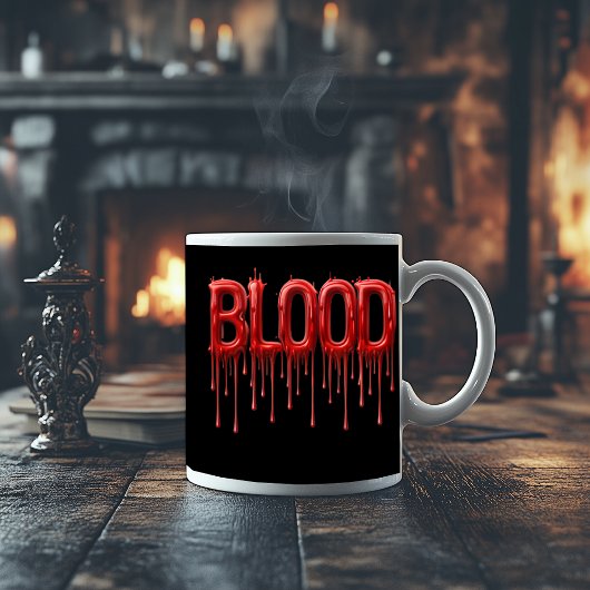 Druppelend Bloed Grote Koffiekop