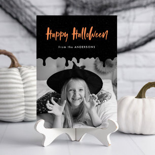 Druppelend Bloed Halloween Fotokaart