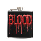 Druppelend Bloed Heupfles (Voorkant)