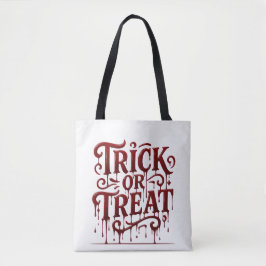 Druppelend Bloed Rode Trick or Treat Boodschappent Tote Bag