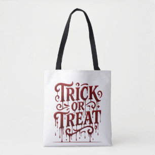 Druppelend Bloed Rode Trick or Treat Boodschappent Tote Bag
