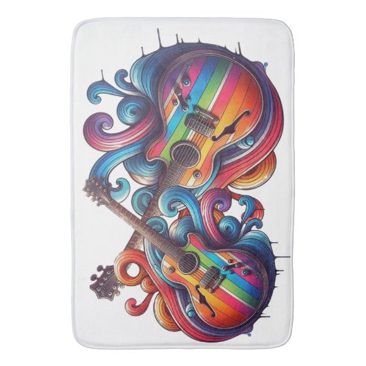 Druppelend Geluid Houten Wandkunst Badmat (Voorkant Verticaal)