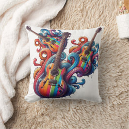 Druppelend Geluid Houten Wandkunst Kussen