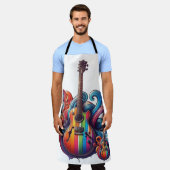 Druppelend Geluid Houten Wandkunst Schort (Gedragen)