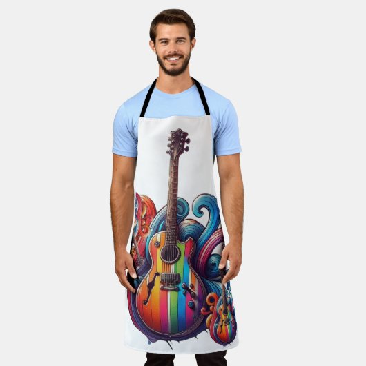 Druppelend Geluid Houten Wandkunst Schort (Gedragen)