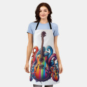 Druppelend Geluid Houten Wandkunst Schort (Gedragen)