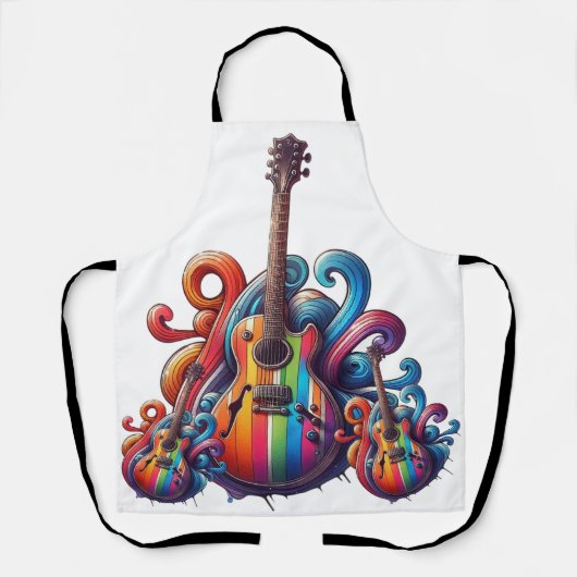 Druppelend Geluid Houten Wandkunst Schort (Voorkant)