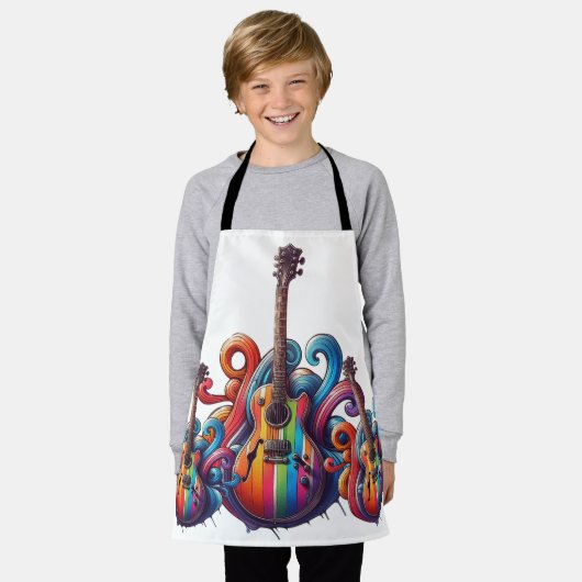 Druppelend Geluid Houten Wandkunst Schort (Gedragen)