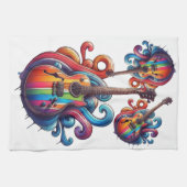 Druppelend Geluid Houten Wandkunst Theedoek (Horizontaal)