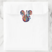 Druppelend Geluid Vierkante Sticker (Tas)