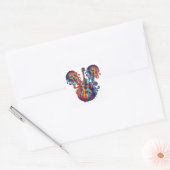 Druppelend Geluid Vierkante Sticker (Envelop)