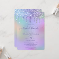 Druppelend Gouden Glitters & Regenboog Bruidsdouch
