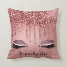 Druppelend in Roze Gouden Glitter Roze Druppels Wi