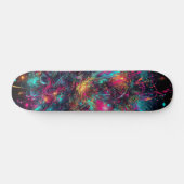 Druppelend Neon Paint patroon Persoonlijk Skateboard (Horizontaal)