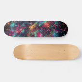 Druppelend Neon Paint patroon Persoonlijk Skateboard (Horizontaal)