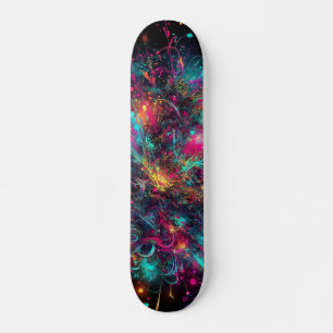 Druppelend Neon Paint patroon Persoonlijk Skateboard