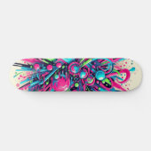 Druppelend Neon Paint patroon Persoonlijk Skateboard (Horizontaal)