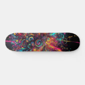 Druppelend Neon Paint patroon Persoonlijk Skateboard (Horizontaal)