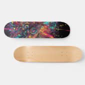 Druppelend Neon Paint patroon Persoonlijk Skateboard (Horizontaal)