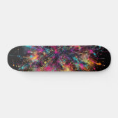 Druppelend Neon Verfpatroon Persoonlijk Skateboard (Horizontaal)