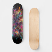 Druppelend Neon Verfpatroon Persoonlijk Skateboard (Voorkant)
