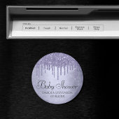 Druppelend Paarse Glitter | Lavendel Icing Shower Magneet
