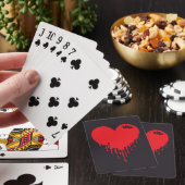 Druppelend Rood Hart Pokerkaarten (Insitu)