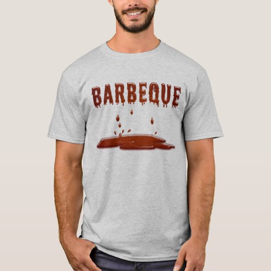 Druppelende barbecuesaus t-shirt (Voorkant)