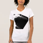 Druppelende Bella + Canvas Vrouwen Slim Fit T-shir T-shirt (Voorkant)