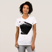 Druppelende Bella + Canvas Vrouwen Slim Fit T-shir T-shirt (Voorkant volledig)