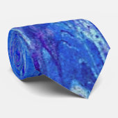 Druppelende Blauwe Lava Stropdas (Opgerold)