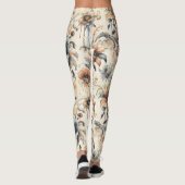 Druppelende bloemen leggings (Achterkant)