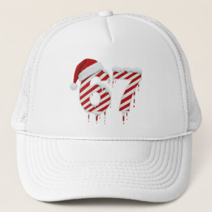Druppelende Candy Cane 67 Kerst Strepen Feestdagen Trucker Pet