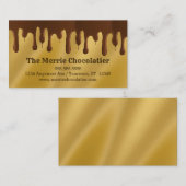 Druppelende Chocolade Snoep Chocoladewinkel Visitekaartje (Voorkant / Achterkant)