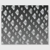 Druppelende diamanten | Luxe bruiloften Cadeaupapier (Vlak)