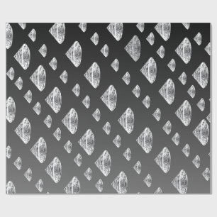 Druppelende diamanten Luxe bruiloften Cadeaupapier