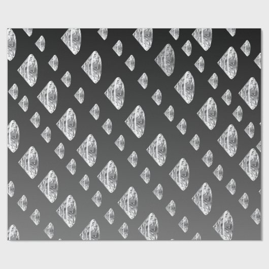 Druppelende diamanten | Luxe bruiloften Cadeaupapier (Vlak)