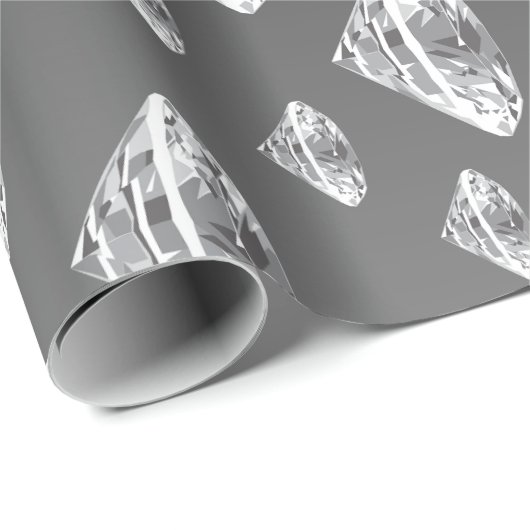 Druppelende diamanten | Luxe bruiloften Cadeaupapier (Rol Hoek)