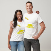 Druppelende Gele Mosterd Fles T-shirt (Unisex)
