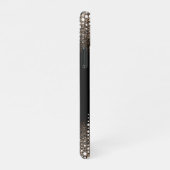 Druppelende Glitter Gold Rain Gepersonaliseerde Na iPhone Hoesje (Rechterkant)