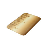 Druppelende Gouden Verf Glitter Accenten Glanzend Badmat (Gekanteld)