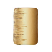 Druppelende Gouden Verf Glitter Accenten Glanzend Badmat (Voorkant Verticaal)
