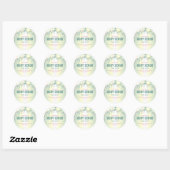 Druppelende holografische scrub-labels ronde sticker (Vel)